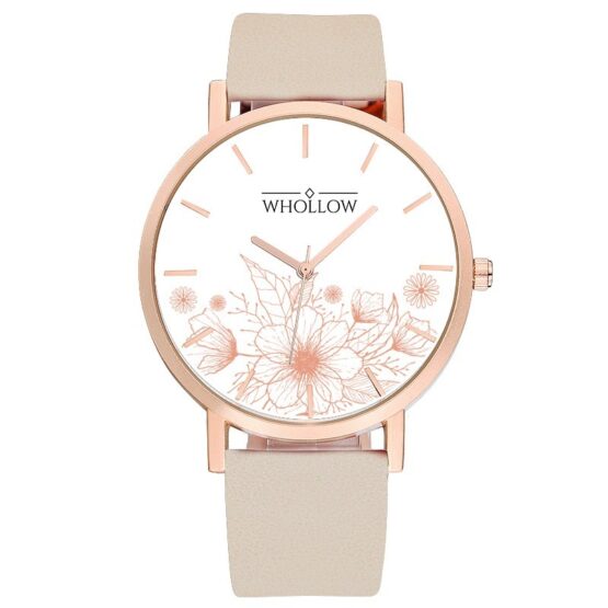floral watches in pink
